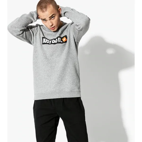 Nike Bluza M Nsw Crew Flc Hbr , szary, rozmiar XXL. Szare bluzy męskie Nike, xxl, bez wzorów, z bawełny, klasyczne, z klasycznym kołnierzykiem, bez rękawów, bez kaptura. W wyprzedaży za 159,00 zł.