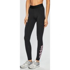 Adidas Performance - Legginsy. Czarne spodnie damskie adidas Performance, s, z nadrukiem, z elastanu. W wyprzedaży za 119,90 zł.