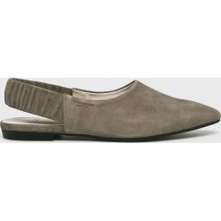 Vagabond - Baleriny Katlin. Zielone baleriny damskie Vagabond, bez wzorów, ze skóry, bez obcasa. Za 339,90 zł.