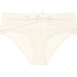 Figi "panty" bonprix cielisty. Brązowe figi bonprix, w koronkowe wzory, z koronki. Za 34,99 zł.