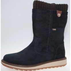 Tom Tailor botki damskie 7992707 40 ciemnoniebieskie. Niebieskie botki damskie Tom Tailor, na zimę, bez obcasa, bez zapięcia. Za 359,00 zł.