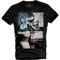 T-shirt męski UNDERWORLD Vanity is my favorite sin. Czarne t-shirty męskie Underworld, m, bez wzorów, z bawełny, bez kołnierzyka. Za 69,99 zł.