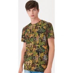 T-shirt z motywem zwierzęcym - Czarny. Czarne t-shirty męskie House, s, bez wzorów, bez kołnierzyka. Za 49,99 zł.