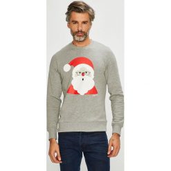 Jack & Jones - Bluza. Czarne bluzy męskie Jack & Jones, xl, z nadrukiem, z bawełny, z okrągłym kołnierzem, bez rękawów, bez kaptura. W wyprzedaży za 69,90 zł.