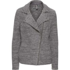 Bluza biker z polaru bonprix szary melanż. Szare bluzy polarowe bonprix, melanż. Za 79,99 zł.