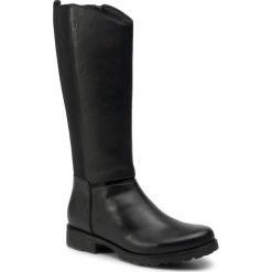 Kozaki GEOX - J Olivia Stiv Ali C J84A5C 000BC C9999 D Black. Czarne kozaki damskie Geox, ze skóry ekologicznej, bez obcasa, bez zapięcia. W wyprzedaży za 229,00 zł.