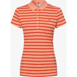 Tommy Hilfiger - Damska koszulka polo, różowy. Różowe koszulki damskie polo TOMMY HILFIGER, bez wzorów, bez rękawów. Za 299,95 zł.