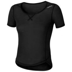 Odlo Koszulka damska Shirt s/s crew neck Evolution X-light czarna r. M. Czarne bluzki sportowe damskie marki Odlo, m. Za 86,14 zł.