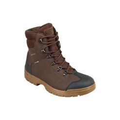 Buty myśliwskie męskie Land 100 Warm. Pomarańczowe buty sportowe męskie SOLOGNAC, z poliesteru, bez zapięcia. Za 199,99 zł.