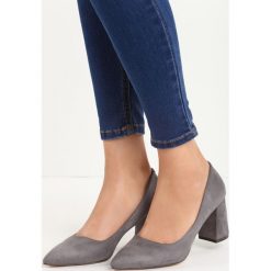 Buty ślubne damskie: Szare Czółenka Symmetric