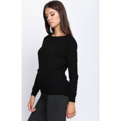 Czarny Sweter In My Feelings. Czarne bez kategorii marki Born2be, xl, z okrągłym kołnierzem. Za 74,99 zł.