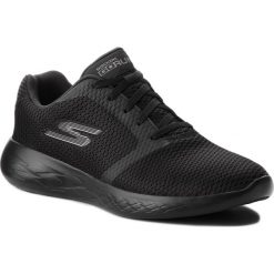 Buty SKECHERS - Go Run 600 55061/BBK Black. Czarne buty sportowe męskie Skechers, z tworzywa sztucznego, bez zapięcia, na fitness i siłownię. W wyprzedaży za 199,00 zł.