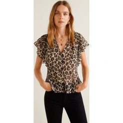 Mango - Top Roma. Szare topy damskie marki Mango, l, z materiału. Za 139,90 zł.