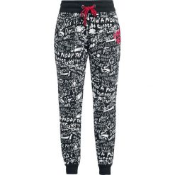 Spodnie dresowe damskie: Looney Tunes Cartoon Schrift Spodnie dresowe damskie czarny/czerwony