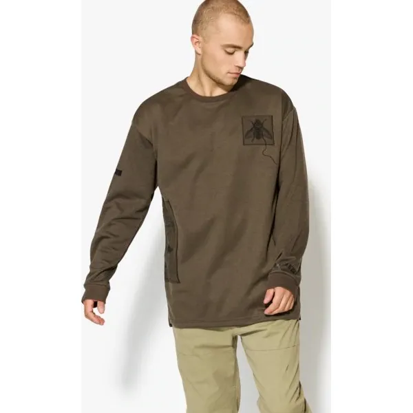 Confront Bluza Juniper , brązowy, rozmiar L. Pomarańczowe bluzy męskie Confront, m, z nadrukiem, z poliesteru, bez kołnierzyka, bez rękawów, bez kaptura. W wyprzedaży za 63,99 zł.