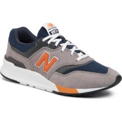 Sneakersy NEW BALANCE - CM997HEX Kolorowy Szary. Szare sneakersy męskie New Balance, na co dzień, bez wzorów, z zamszu, bez zapięcia. W wyprzedaży za 299,00 zł.