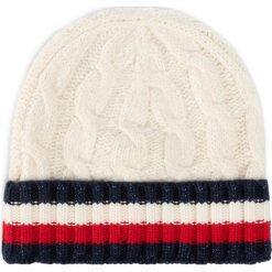 Czapka TOMMY HILFIGER - Cable Knit Beanie AW0AW07179 0I6. Brązowe czapki damskie TOMMY HILFIGER, na zimę, bez wzorów, z bawełny. W wyprzedaży za 139,00 zł.