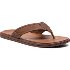 Japonki UGG - M Seaside Flip Leather 1102690 M/Lug. Pomarańczowe klapki męskie Ugg, ze skóry, bez zapięcia. Za 389,00 zł.