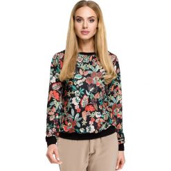 LUCIANA Bluza ze ściągaczem - kwiatowy. Różowe bluzy damskie z nadrukiem marki Moe. Za 139,00 zł.