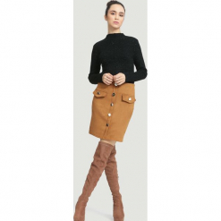 Camelowa Spódnica Take A Start. Brązowe spódniczki other, m, mini. Za 59,99 zł.