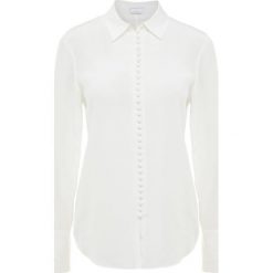 Club Monaco HELEK Koszula blanc de blanc. Białe tuniki damskie marki Club Monaco, bez wzorów, z jedwabiu, bez kołnierzyka, bez rękawów. Za 819,00 zł.