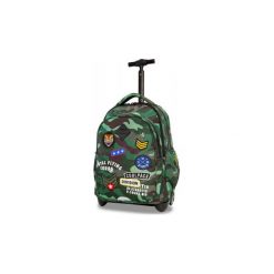 Plecak szkolny na kółkach CoolPack Junior 24 L, CAMO GREEN BADGES. Zielone plecaki męskie marki CoolPack, z materiału, biznesowe. Za 273,90 zł.