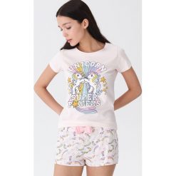 Dwuczęściowa piżama Unicorn - Wielobarwny. Szare piżamy damskie House, s, bez wzorów, bez rękawów. Za 59,99 zł.