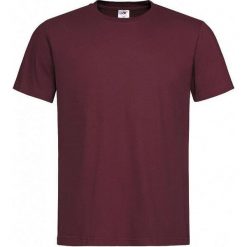 Bordowy Bawełniany T-Shirt Męski Bez Nadruku -STEDMAN- Koszulka, Krótki Rękaw, Basic, U-neck TSJNPLST2000burgundyred. Czerwone koszulki męskie Stedman, m, z nadrukiem, z bawełny, casualowe, bez kołnierzyka, krótkie. Za 24,00 zł.