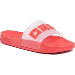 Klapki BIG STAR - FF274A202 Red. Czerwone klapki damskie BIG STAR, bez wzorów, z tworzywa sztucznego, bez obcasa. W wyprzedaży za 59,00 zł.