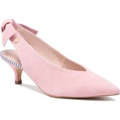 Sandały GANT - Charlotta 18523336 Summer Rose G589. Różowe klapki damskie GANT, bez wzorów, ze skóry, bez obcasa, na obcasie. W wyprzedaży za 449,00 zł.