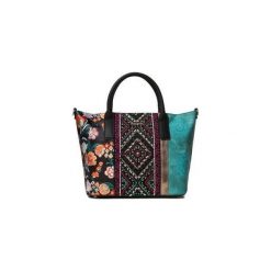 Desigual torebka wielokolorowa Bols Between Holbox Mini. Torebki klasyczne damskie Desigual, w kwiaty, eleganckie, bez dodatków. Za 349,00 zł.