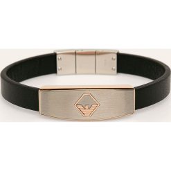 Emporio Armani - Bransoletka. Czarne bransoletki męskie Emporio Armani, ze stali. Za 649,90 zł.
