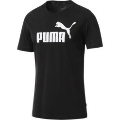 Puma Essentials Koszulka Czarny. Czarne podkoszulki męskie Puma, s, z nadrukiem, z bawełny, z krótkim rękawem. Za 85,95 zł.