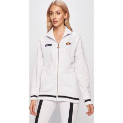 Ellesse - Bluza. Białe bluzy damskie Ellesse, z aplikacjami, z bawełny, bez rękawów, bez kaptura. W wyprzedaży za 259,90 zł.