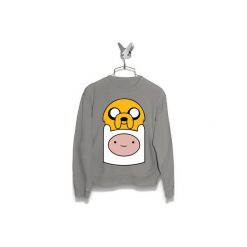 Bluza Adventure Time Męska. Szare bluzy damskie Failfake, m, bez wzorów, bez kołnierzyka, bez rękawów, bez kaptura. Za 170,00 zł.