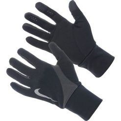 Rękawiczki męskie: Nike Rękawiczki męskie Dri-fit Tailwind Run Gloves czarno-szare r. L