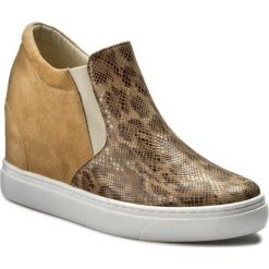 Sneakersy BALDACCINI - 796500-A Sugar 01/Beż Zamsz. Pomarańczowe półbuty damskie marki Baldaccini, bez wzorów, ze skóry, bez obcasa, na koturnie, bez zapięcia. W wyprzedaży za 259,00 zł.