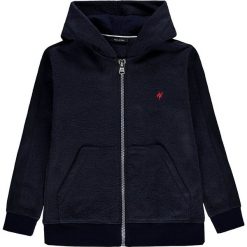 Kurtka polarowa w kolorze granatowym. Niebieskie bluzy niemowlęce z haftami, z polaru. W wyprzedaży za 112,95 zł.