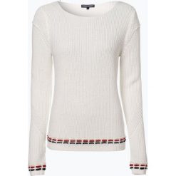 Tommy Hilfiger - Sweter damski – Wally, beżowy. Brązowe swetry damskie marki TOMMY HILFIGER, xl, z haftami, bez rękawów, bez kaptura. Za 249,95 zł.
