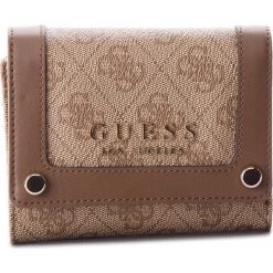 Portfele damskie: Duży Portfel Damski GUESS – Florence Slg SWSG69 91430 BRO