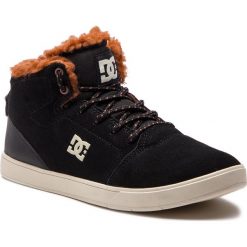 Sneakersy DC - Crisis High Wnt ADBS100215 Black/Brown/Brown (XKCC). Czarne półbuty damskie DC, z zamszu. W wyprzedaży za 209,00 zł.