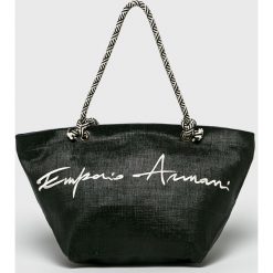 Emporio Armani - Torebka. Niebieskie torebki klasyczne damskie Emporio Armani, bez wzorów, casualowe, na ramię, duże, bez dodatków. W wyprzedaży za 339,90 zł.