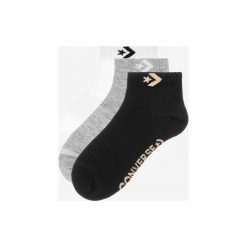 Converse 3-pack Skarpetki Czarny Biały Szary. Szare skarpetki damskie Converse, bez wzorów, z elastanu. Za 42,95 zł.