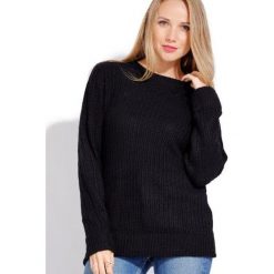 CACHEMIRE FRANCAIS sweter damski 38 czarny. Czarne swetry damskie CACHEMIRE FRANCAIS, bez wzorów, bez rękawów, bez kaptura. Za 199,00 zł.