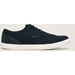 Jack & Jones - Tenisówki. Niebieskie trampki męskie Jack & Jones, bez wzorów, z gumy, na sznurówki. Za 149,90 zł.