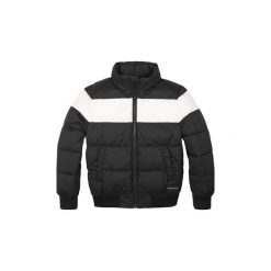 Kurtki pikowane Dziecko Calvin Klein Jeans IB0IB00253 CLOUR BLOCK PUFFER. Czarne kurtki chłopięce Calvin Klein Jeans, bez wzorów, z jeansu, bez kaptura. Za 524,02 zł.