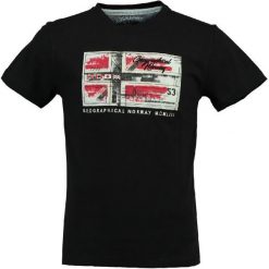 Geographical Norway Koszulka Męska Jorge S, Czarny. Czarne koszulki męskie marki Geographical Norway, s, z nadrukiem, bez kołnierzyka, bez rękawów. Za 89,00 zł.