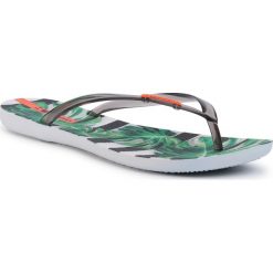 Japonki IPANEMA - Wave Natural Fem 26426 White/Black 21364. Czarne klapki damskie Ipanema, bez wzorów, z tworzywa sztucznego, bez obcasa. W wyprzedaży za 59,00 zł.