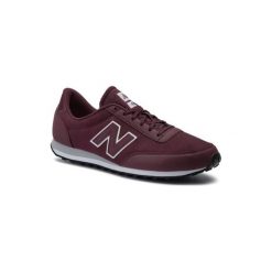 NEW BALANCE U410BWG. Czerwone buty sportowe męskie New Balance, ze skóry ekologicznej, bez zapięcia. Za 299,99 zł.