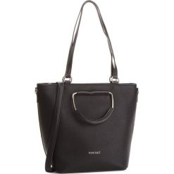 Torebka MONNARI - BAG9910-020 Black. Brązowe torebki klasyczne damskie marki Monnari, w paski, z materiału, średnie. W wyprzedaży za 199,00 zł.